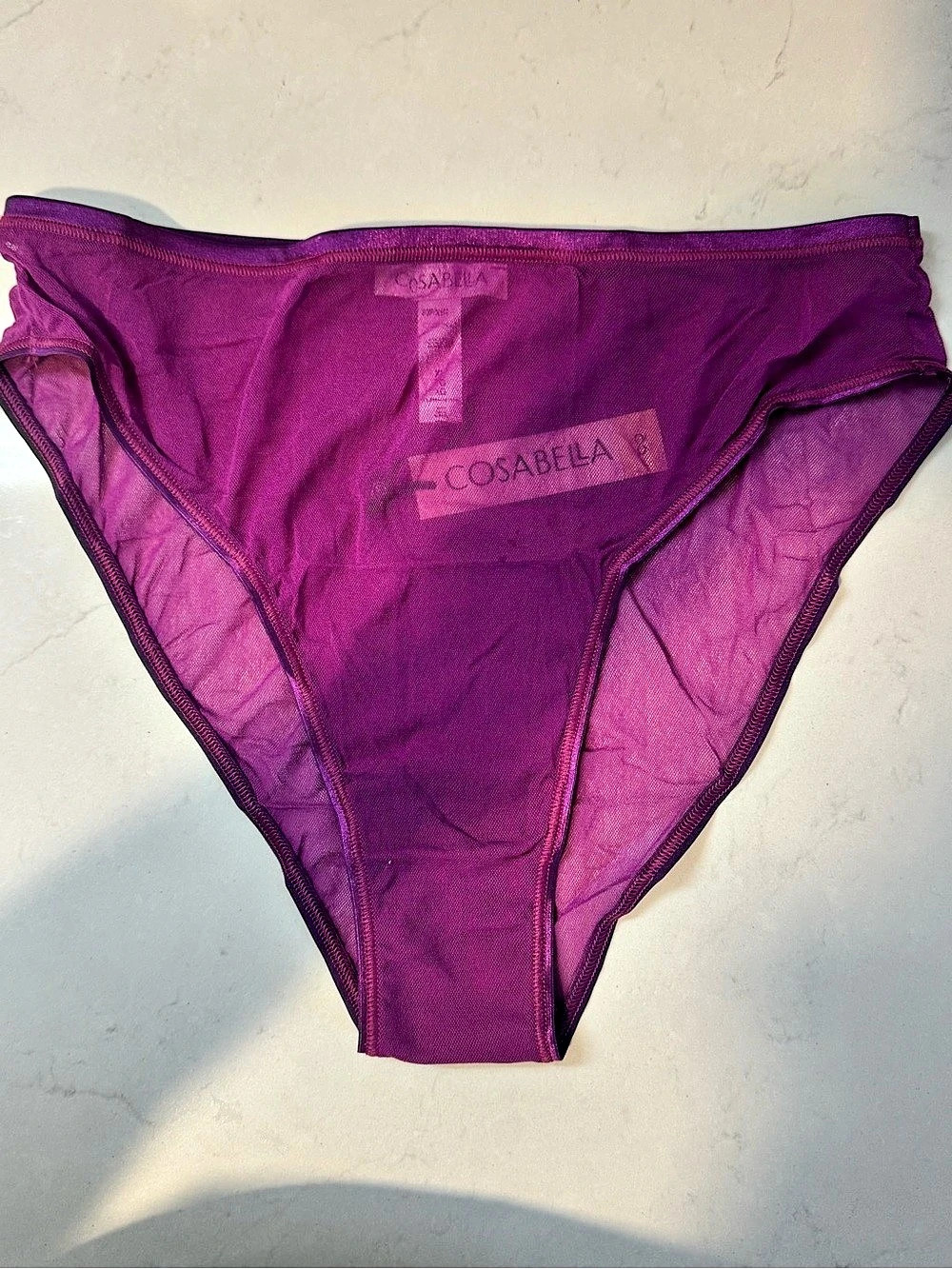 Cosabella Soire Confidence High Waist Brief Purple Panty XL